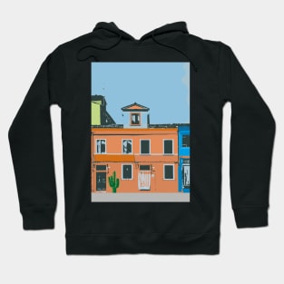 Town house with cactus Hoodie